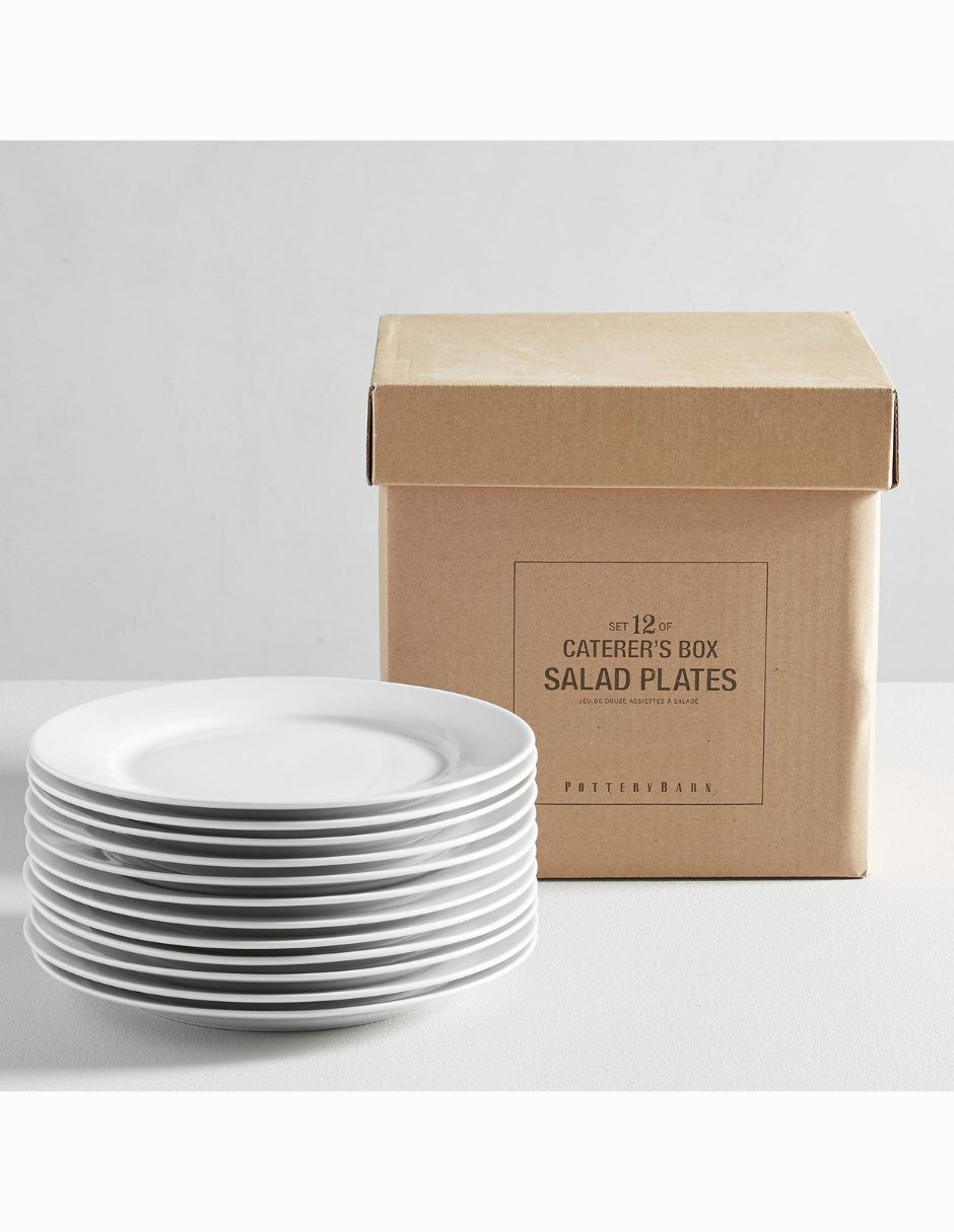 Set de platos para ensalada caterers's box de porcelana 12 piezas 1