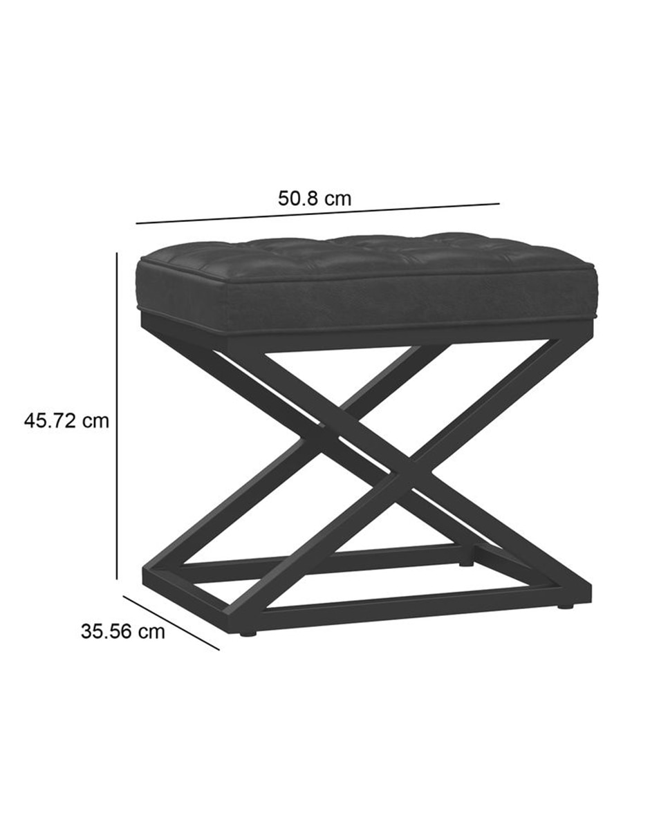 Taburete Kirkham de piel 11