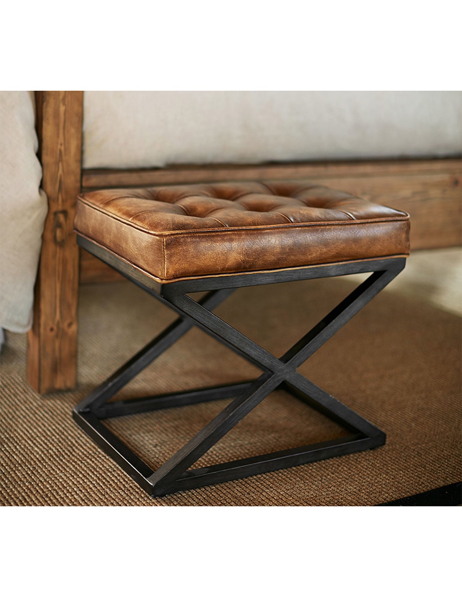 Taburete Kirkham de piel 8
