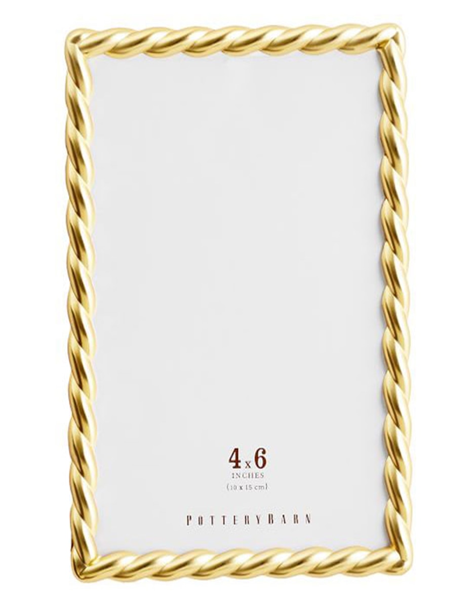 Portarretratos Gold Rope para 1 foto Portarretratos Gold Rope para 1 foto