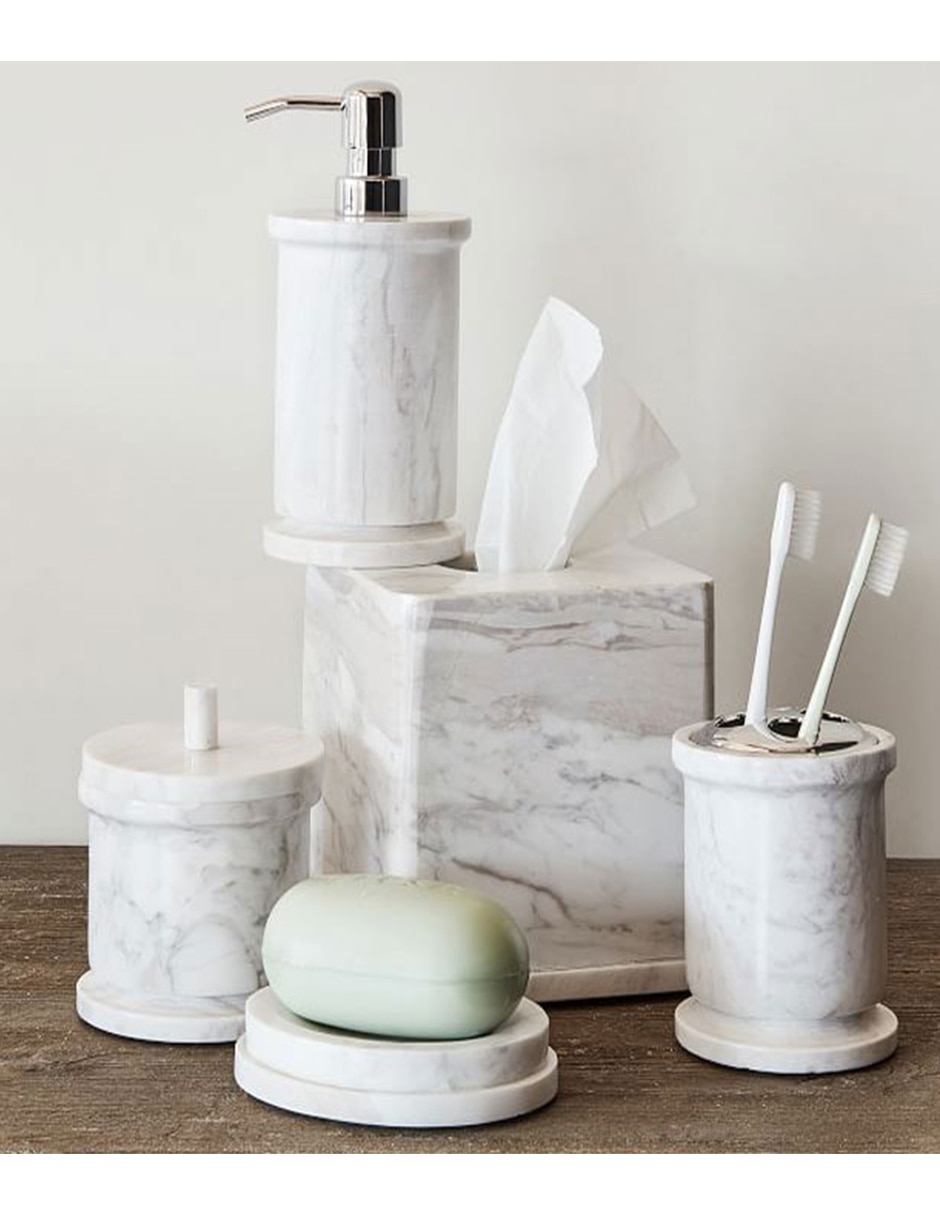 Frasco decorativo monique lhuillier marble de mármol 5