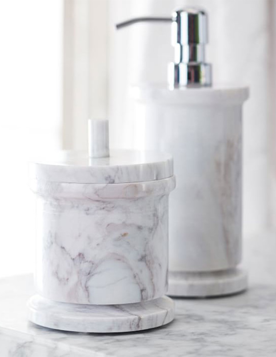 Frasco decorativo monique lhuillier marble de mármol 6