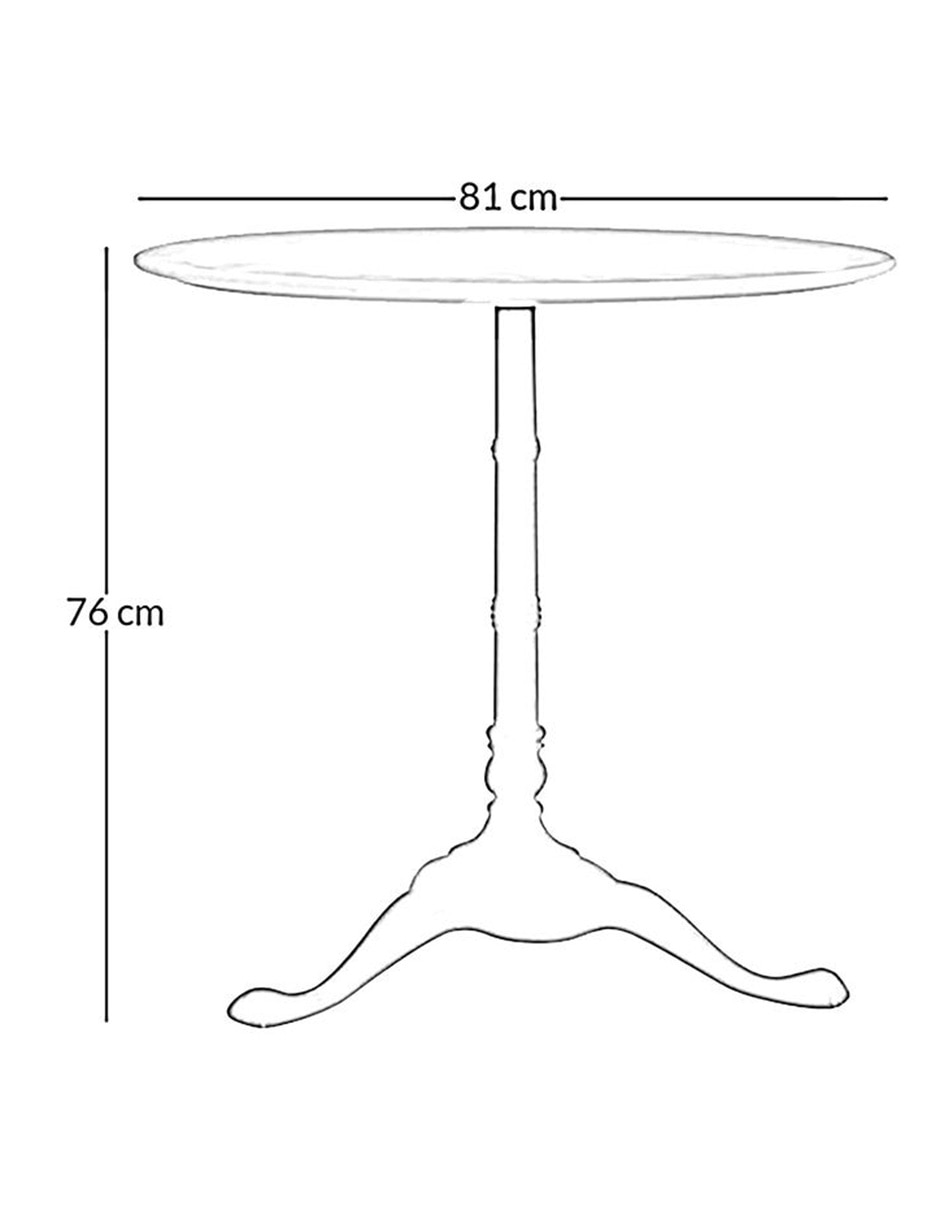 Mesa rae round de mármol 6