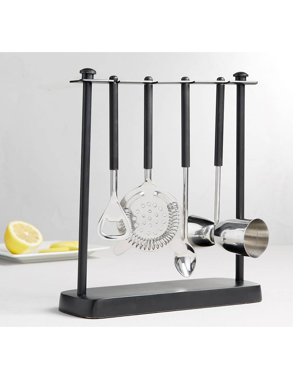Set bar Bleecker de acero inoxidable Set bar Bleecker de acero inoxidable