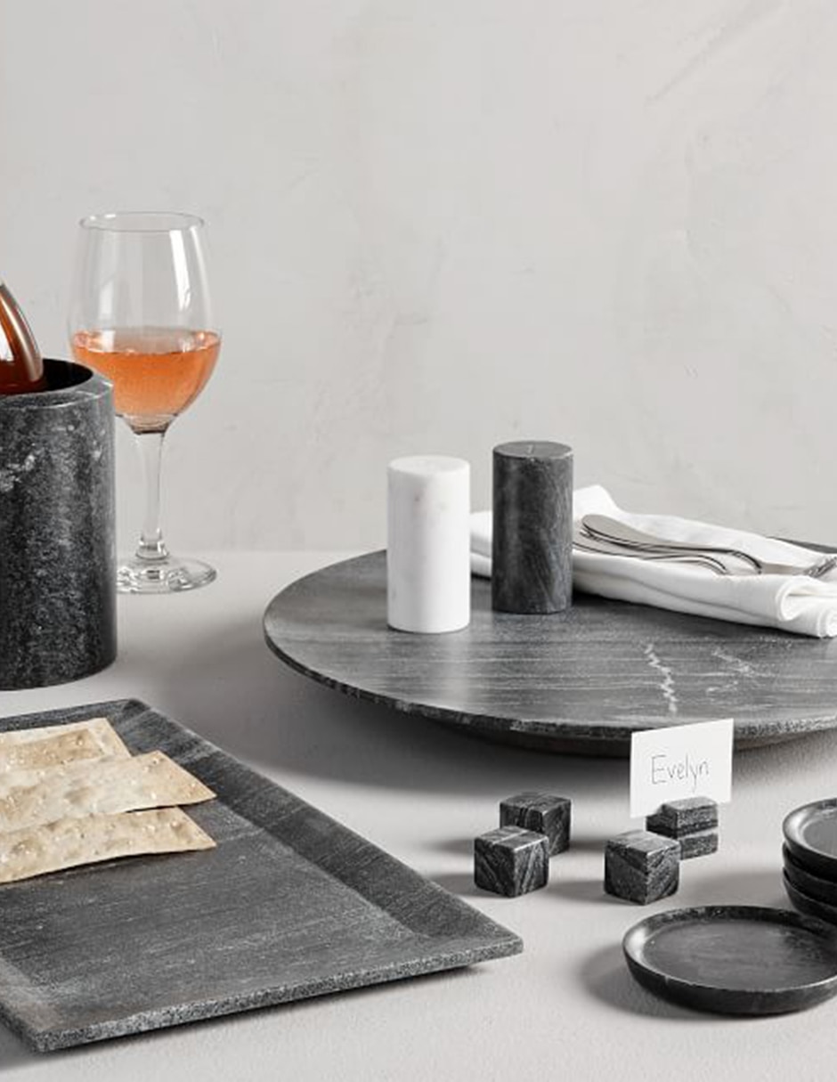 Salero y pimentero Marble Serve de mármol