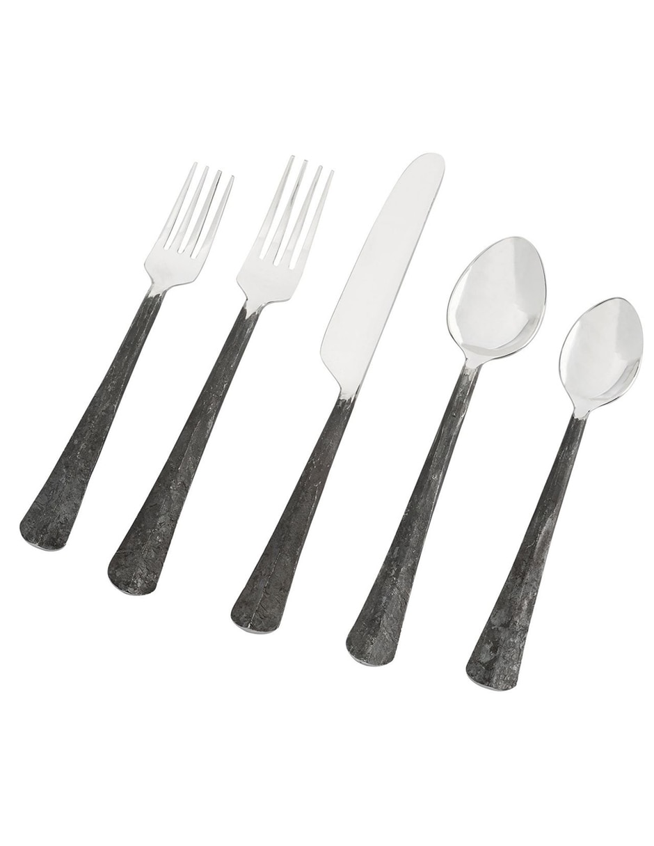 Set cubiertos ridge de acero inoxidable 5 piezas