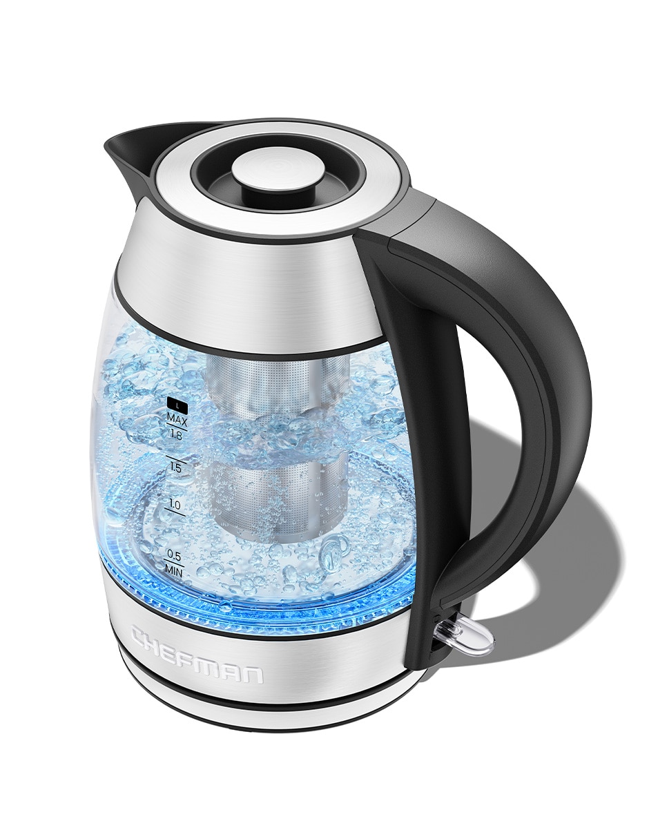 Tetera eléctrica Chefman de cristal
