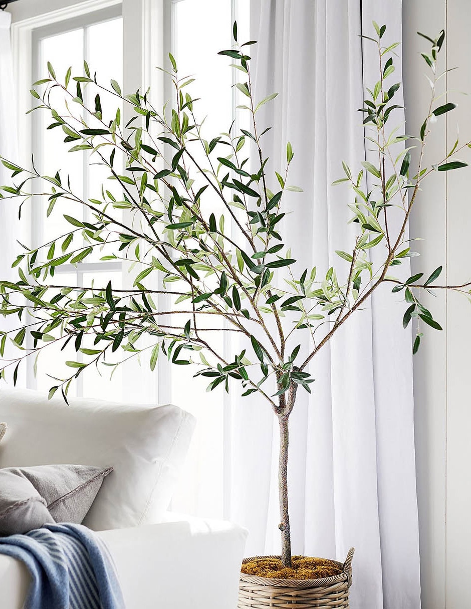 Árbol Potted Olive Faux 180 cm con maceta 16