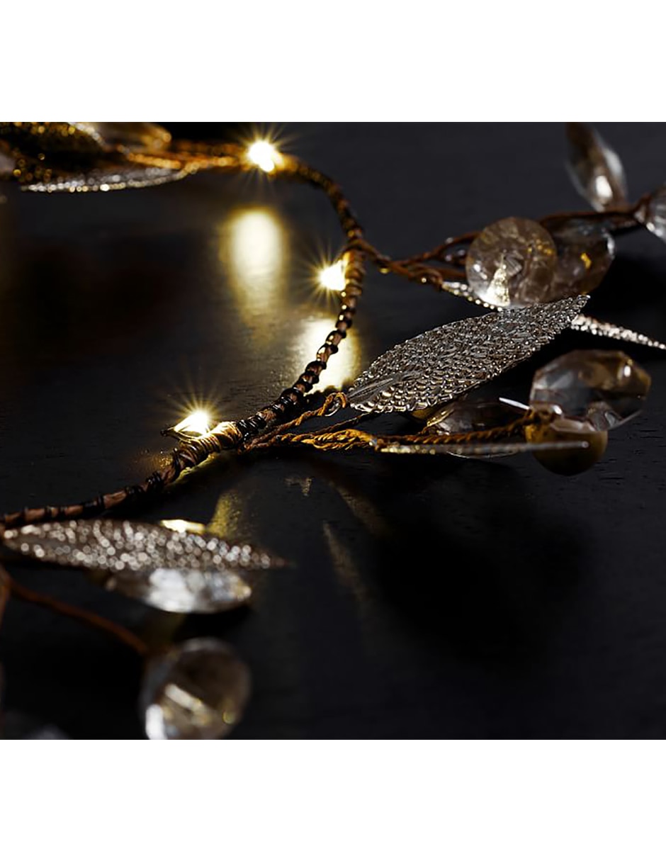 Serie luces LED Rustic Leaf String con 30 focos