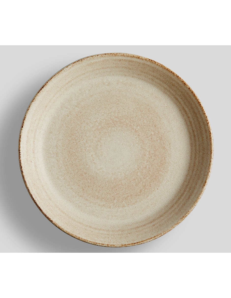 Plato trinche Larkin de gres 4 piezas