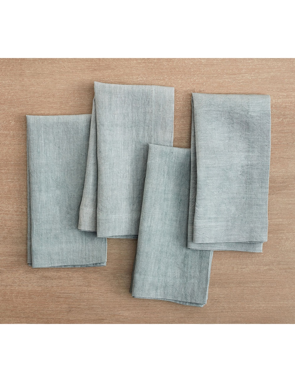 Set servilleta Mason Oversized de lino 4 piezas