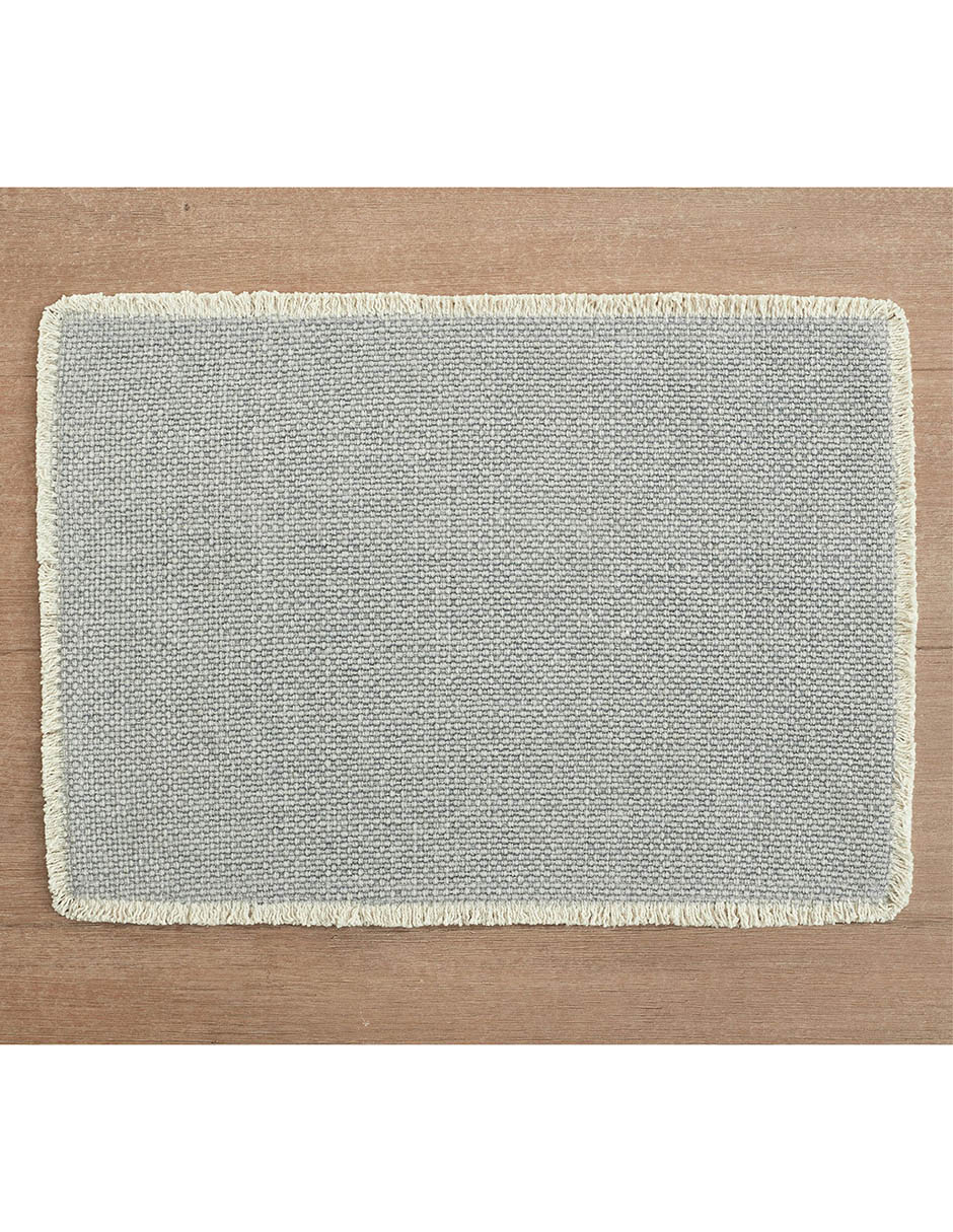 Mantel individual rectangular de algodón Mason