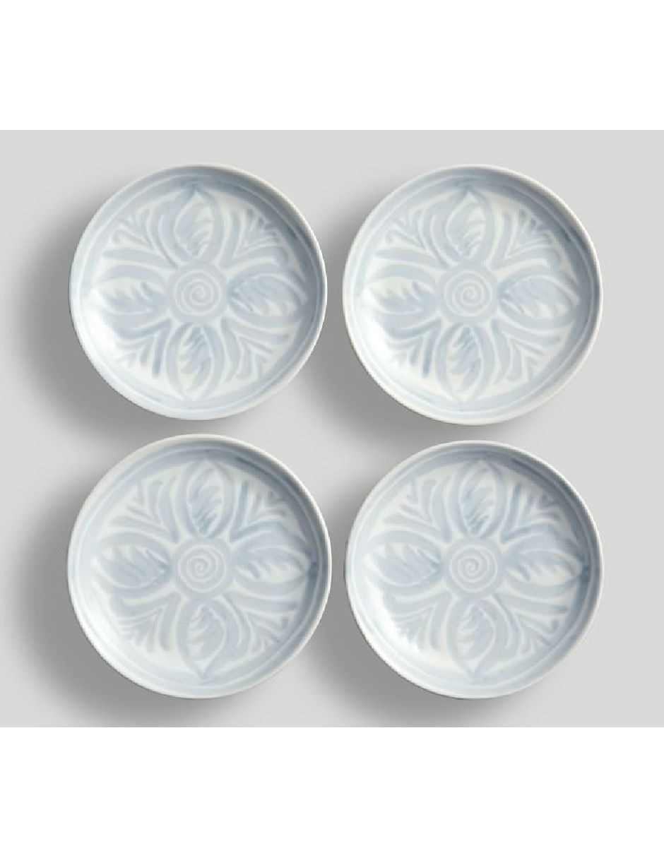 Plato Chambray Tile de cerámica 4 piezas