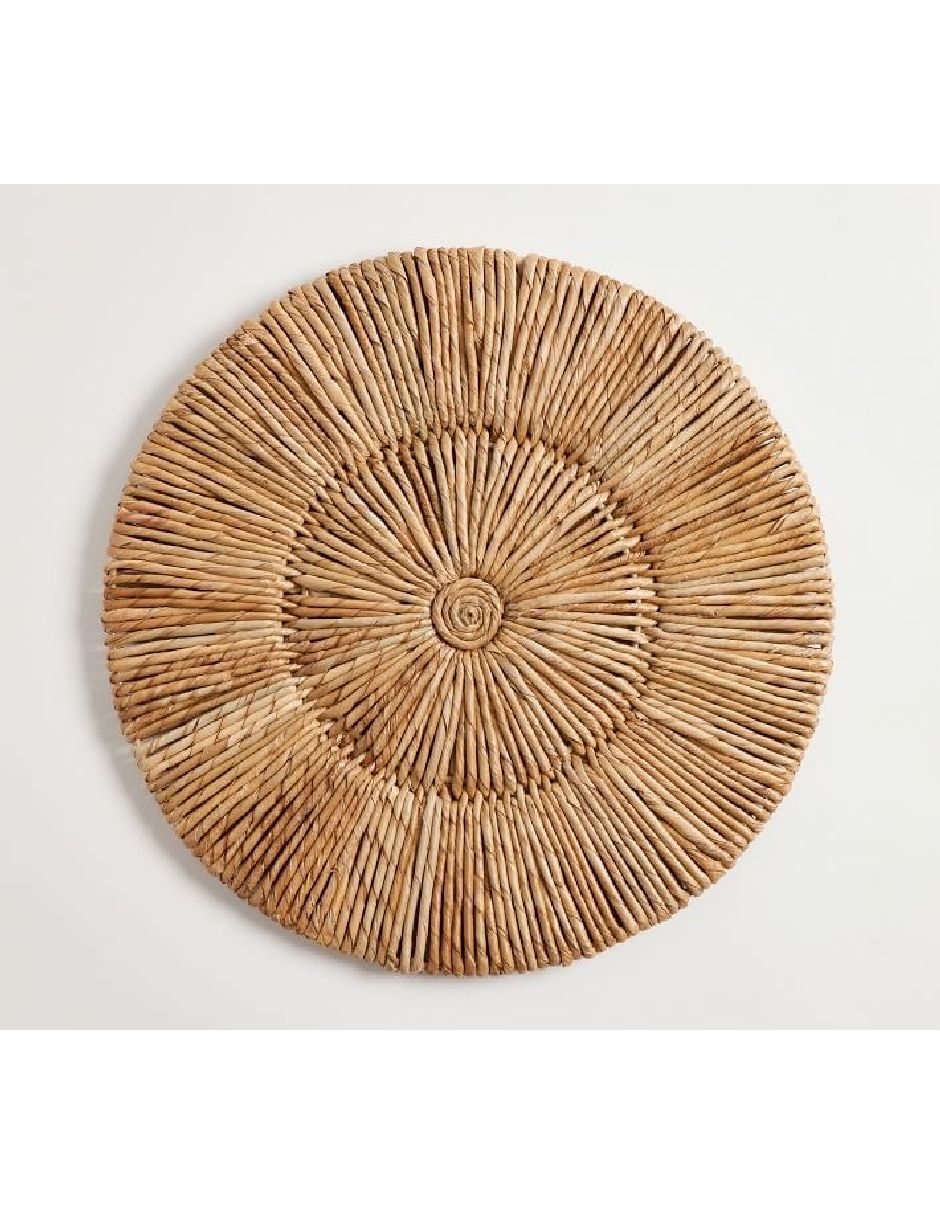 Plato base Malibu Handwoven de ratán