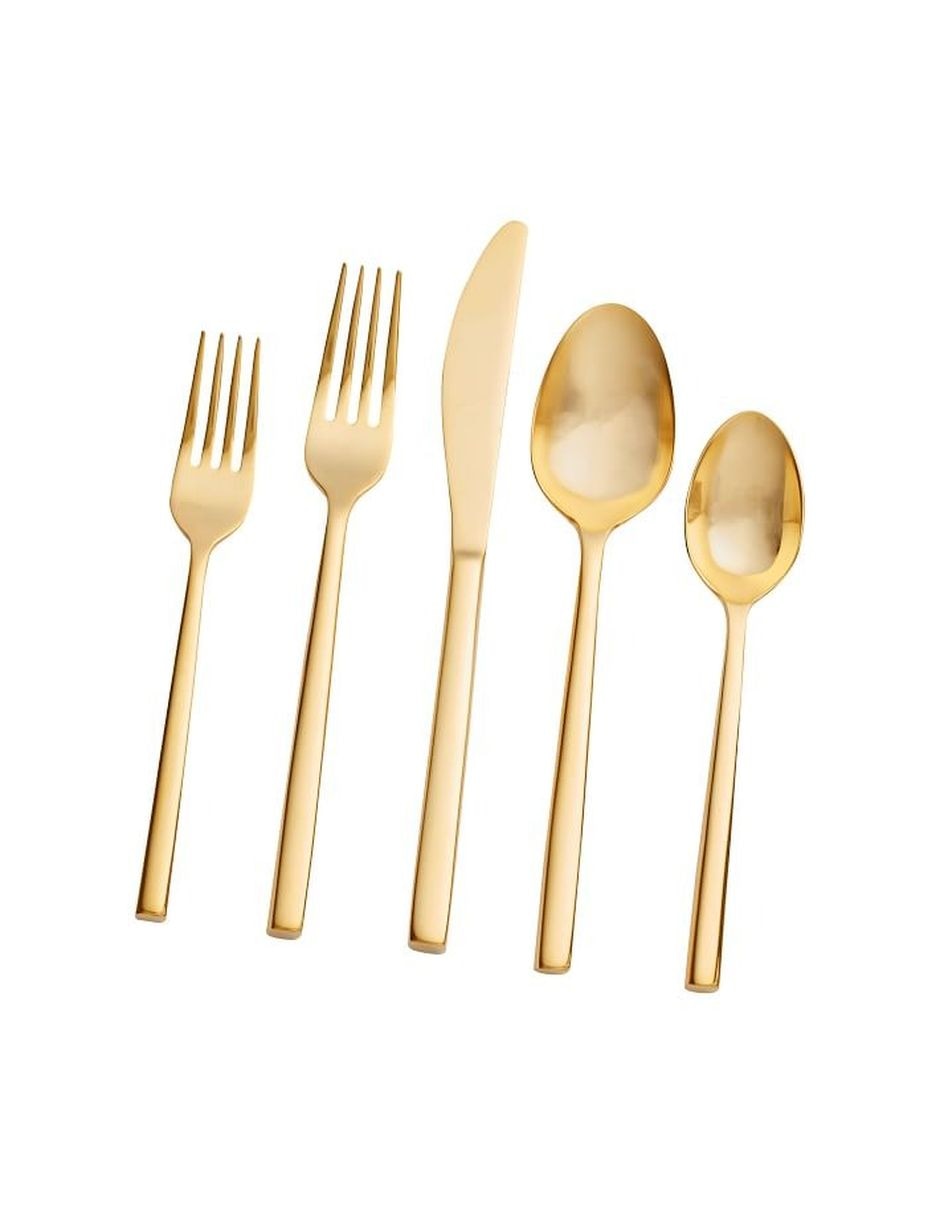 Set cubiertos luna de acero inoxidable 5 piezas Set cubiertos luna de acero inoxidable 5 piezas