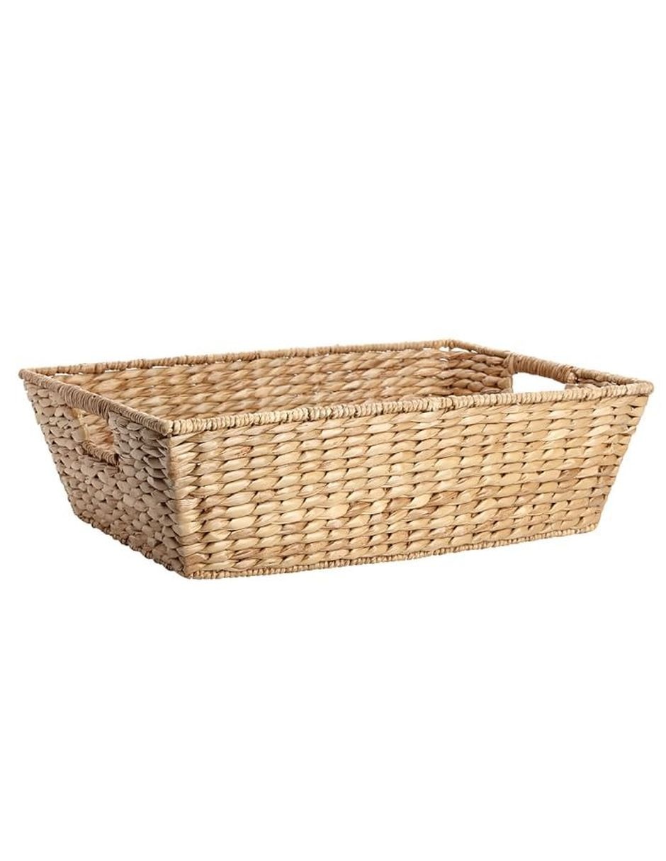 Canasta con forma rectangular Seagrass de fibras naturales Canasta con forma rectangular Seagrass de fibras naturales