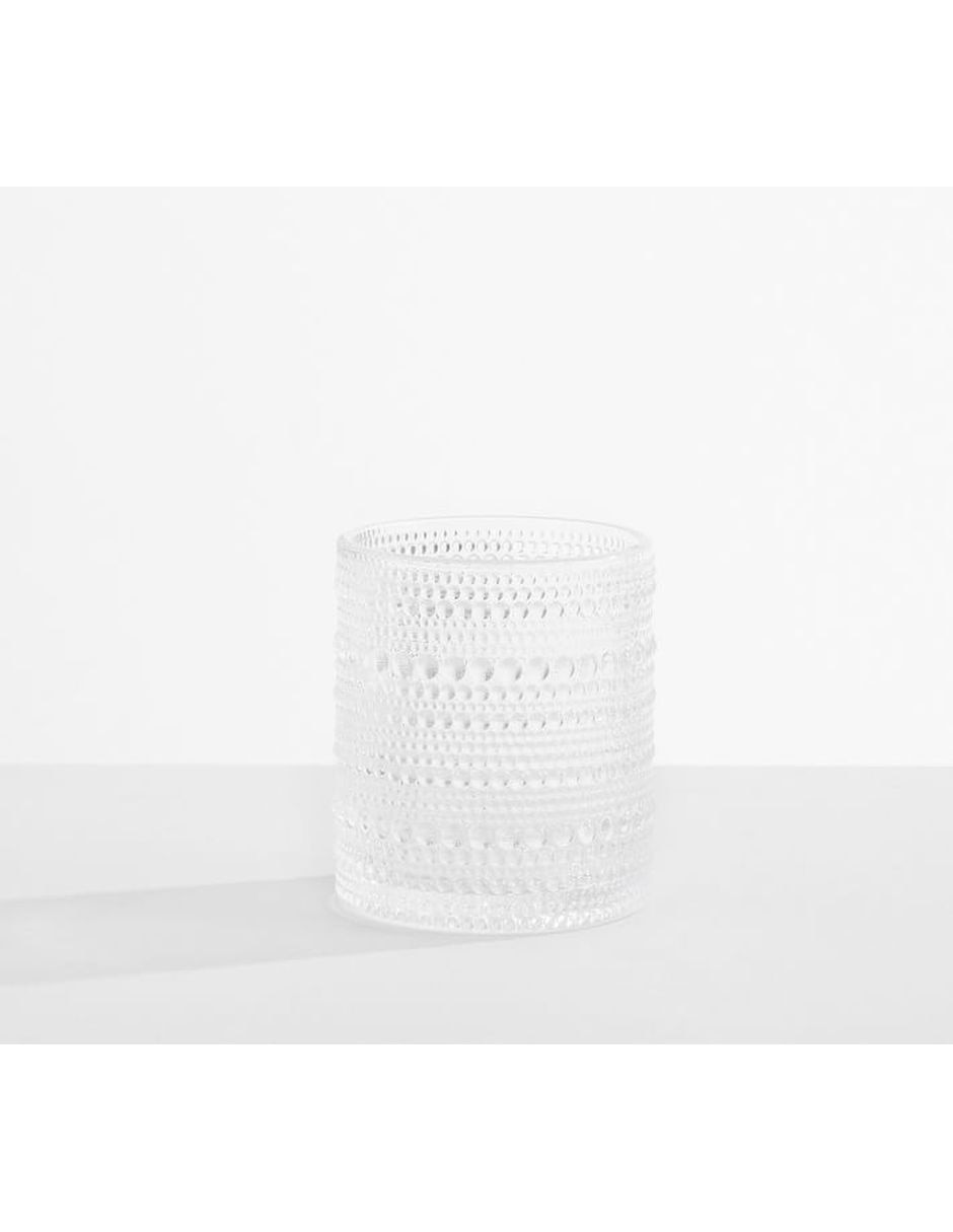 Vaso para agua Jupiter Hobnail de vidrio 1