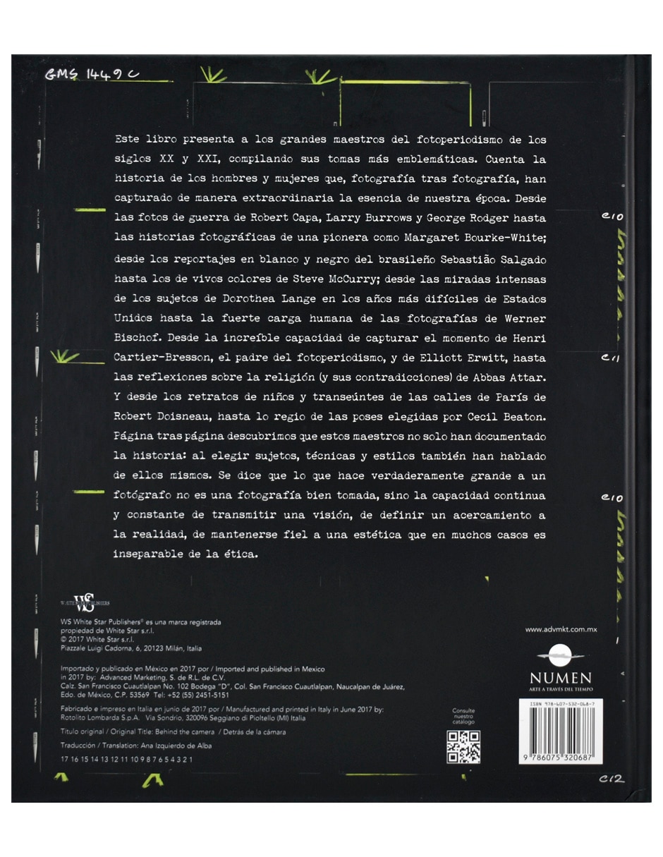 Libro Detrás de la cámara de Advanced 3