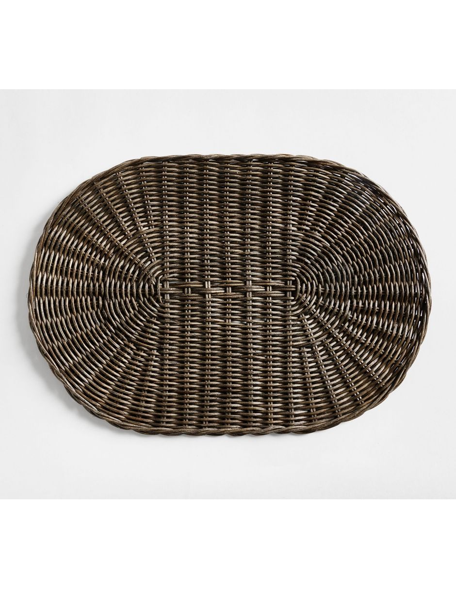 Plato base Wicker Woven de ratán 1