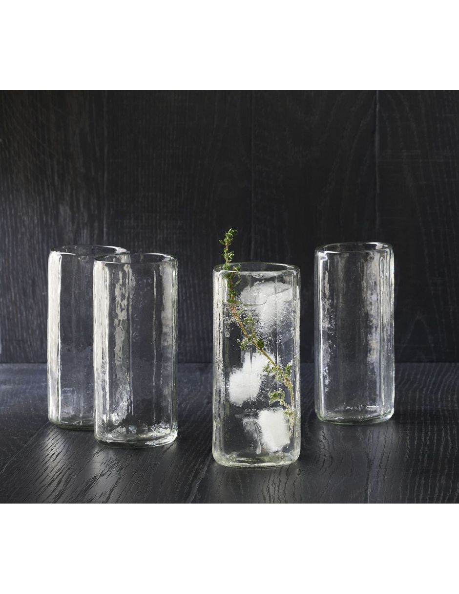 Set de vasos highball Hammered de vidrio con 4 piezas 2