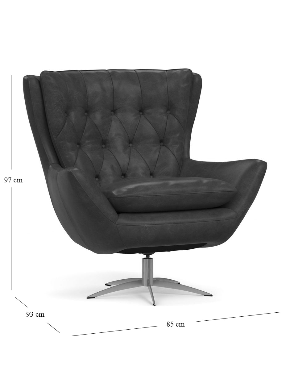 Sillón Wells Leather de piel 3