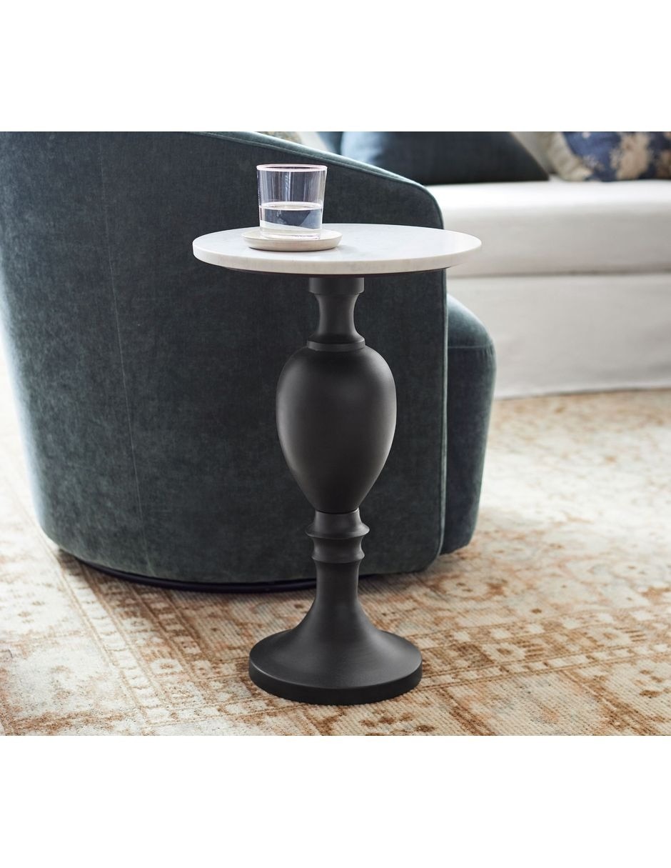 Mesa de acento chapman de mármol