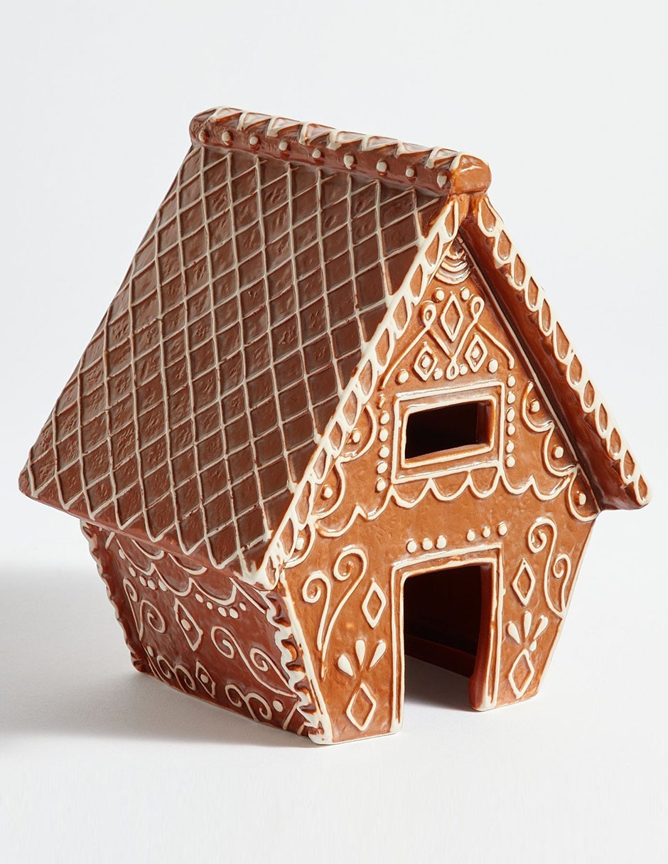 Figura decorativa de casa Houses Browns de cerámica