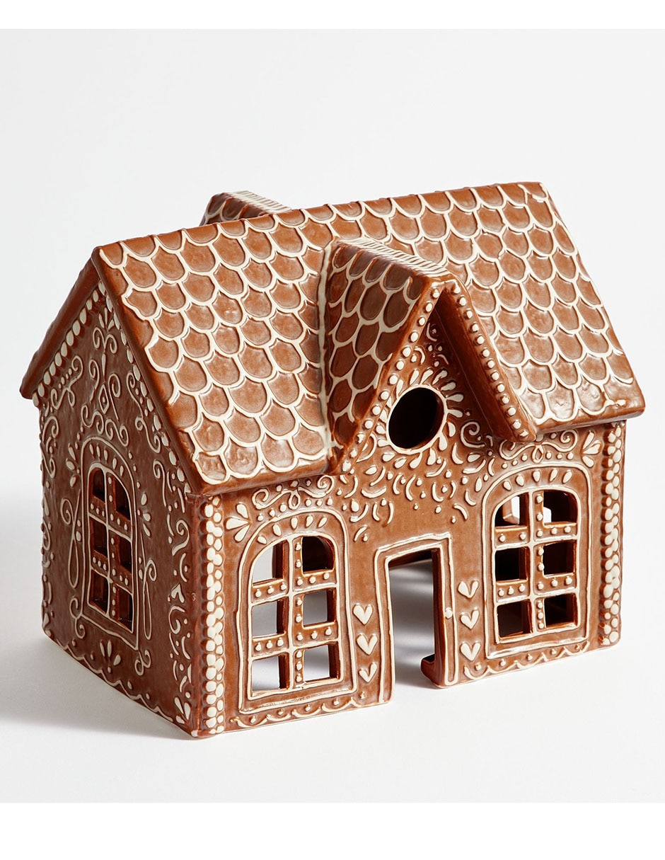 Figura decorativa de casa Houses Browns de cerámica