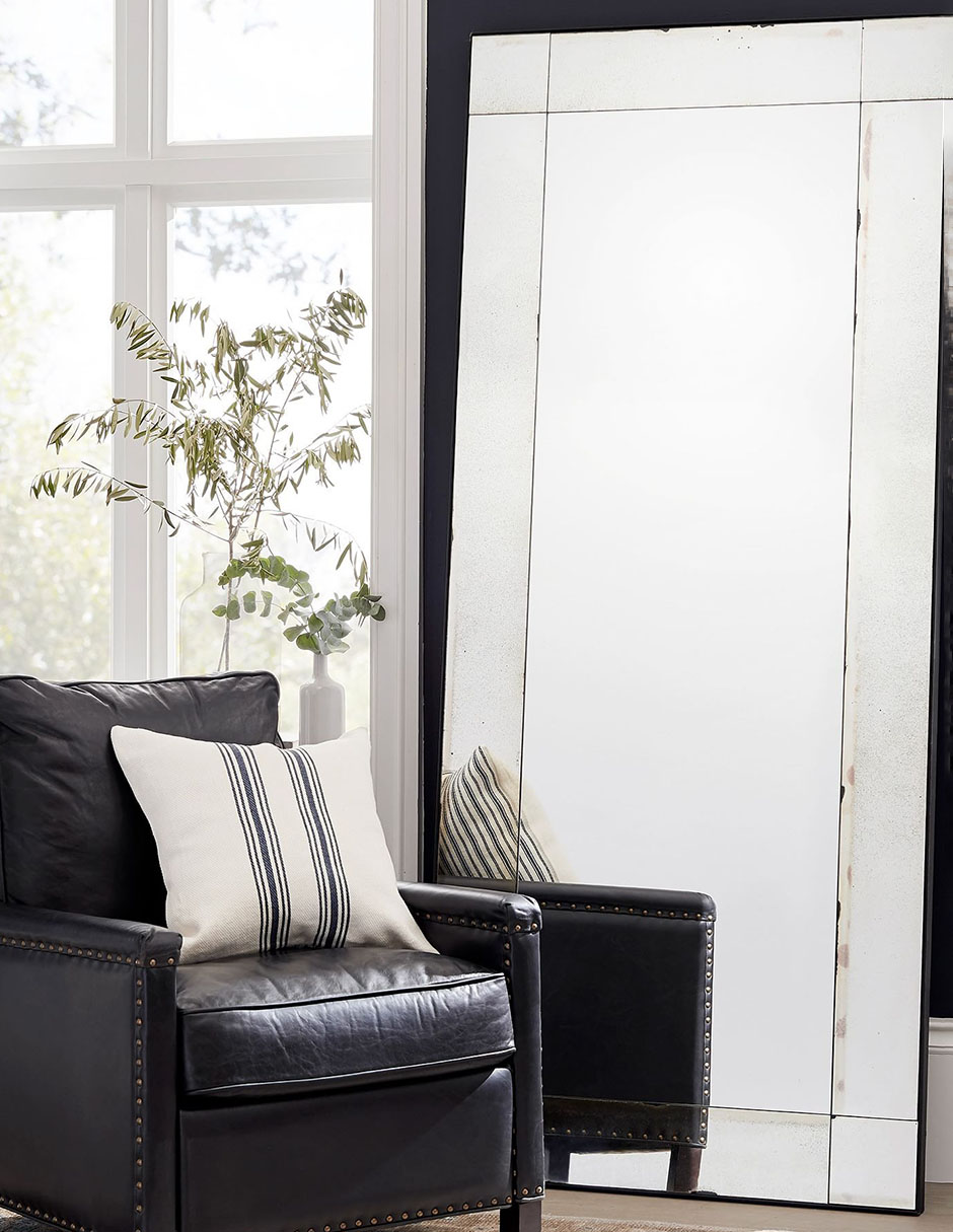 Espejo rectangular Tribeca Antiqued