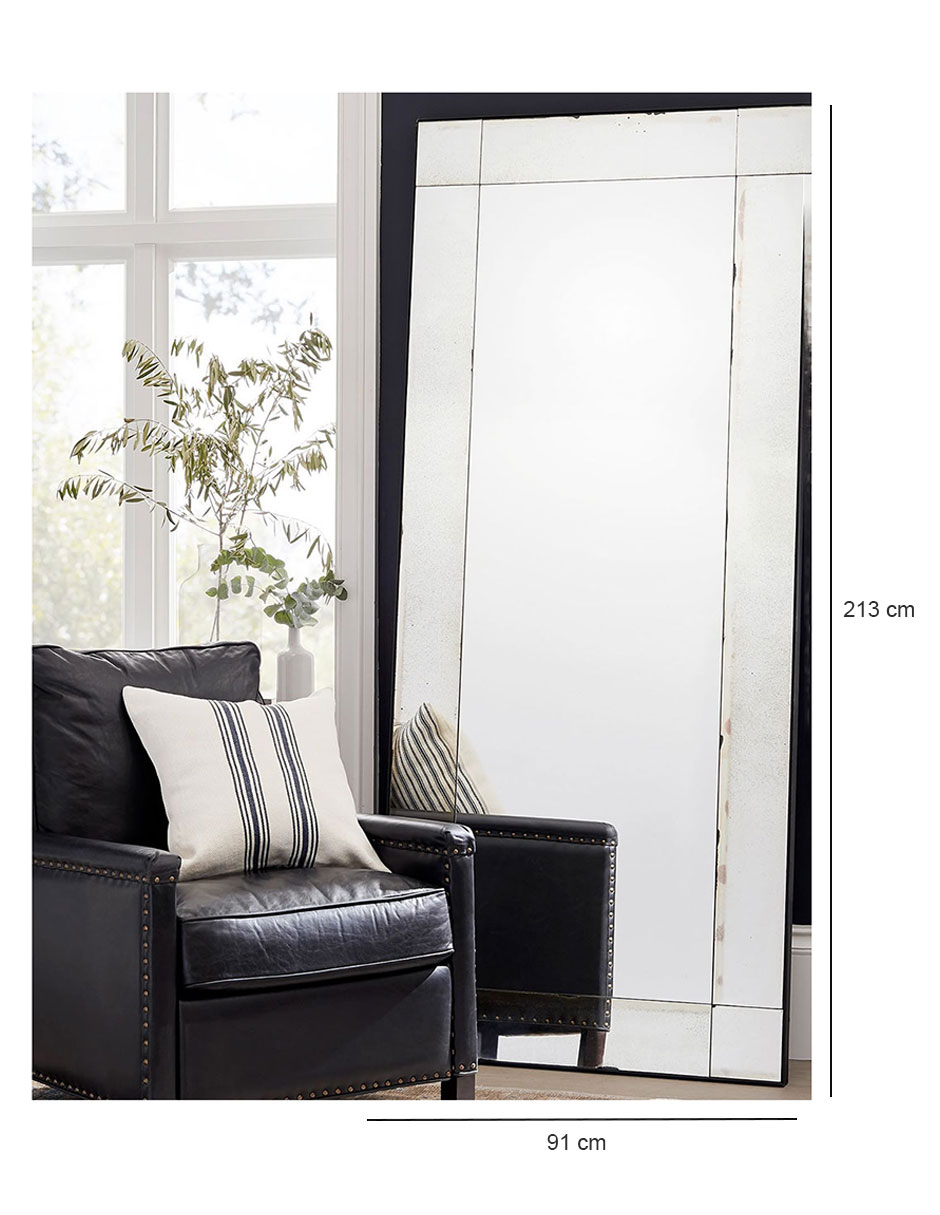 Espejo rectangular Tribeca Antiqued