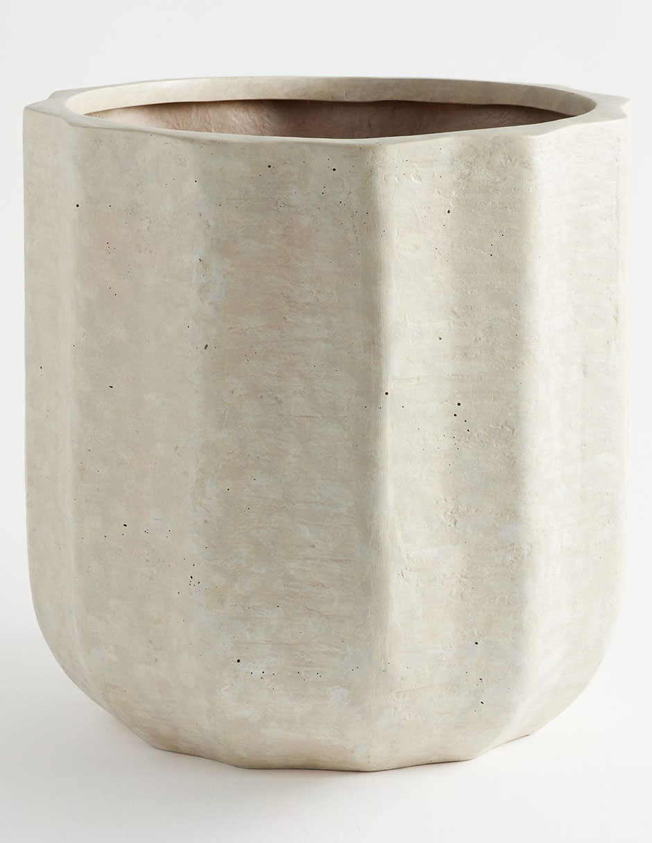 Maceta Modern Rustic de fibra de vidrio con sistema automático de riego 2