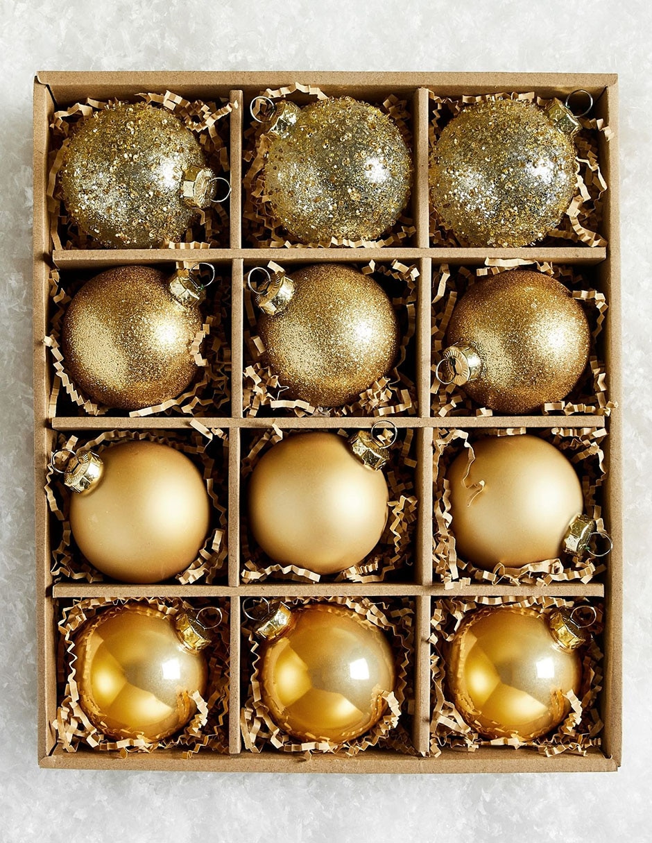 Figura decorativa Mixed Ornament con 12 piezas
