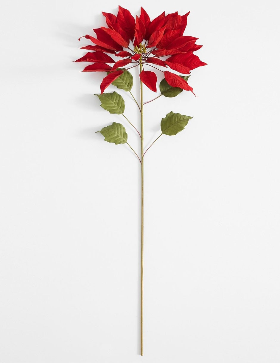 Nochebuena artificial Poinsettia Stem