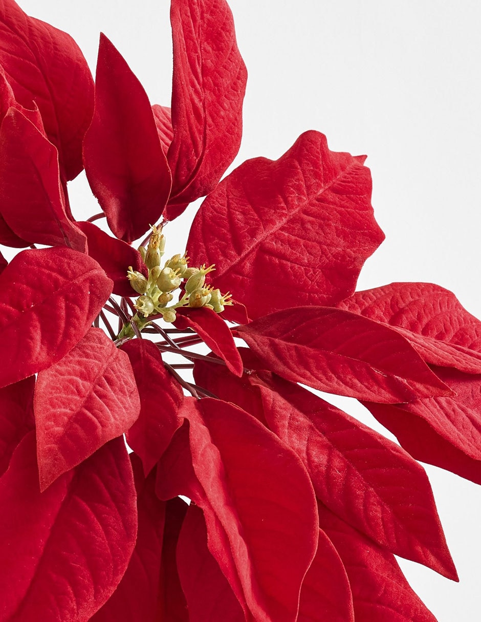Nochebuena artificial Poinsettia Stem 2