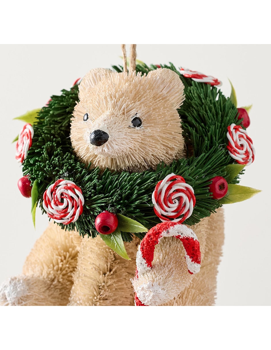 Ornamento Navidad oso Bottlebrush Orn 2