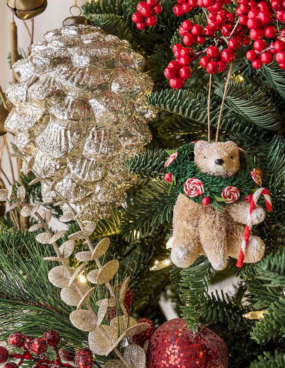 Ornamento Navidad oso Bottlebrush Orn 3