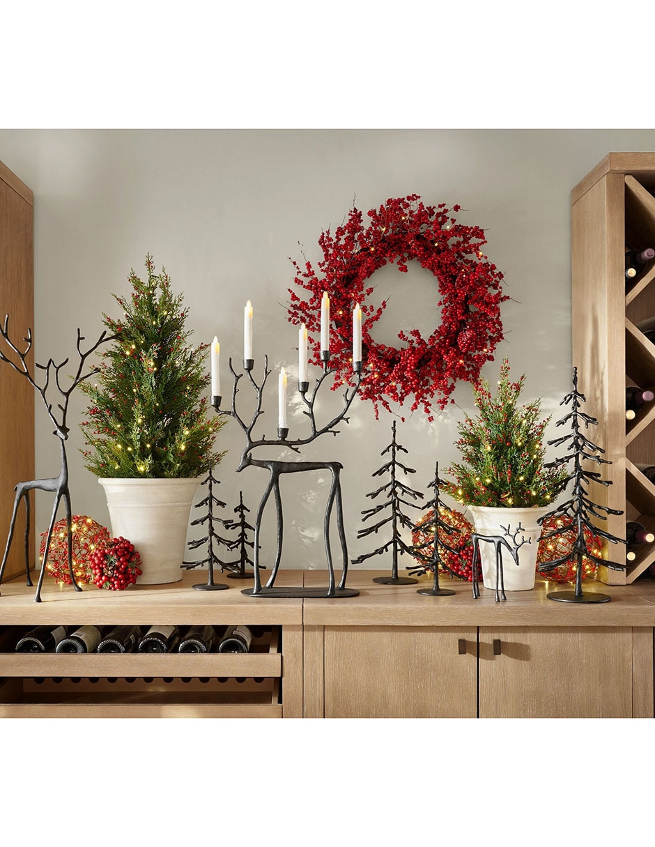 Árbol decorativo Lit Cedar Berry 90 cm con maceta 2