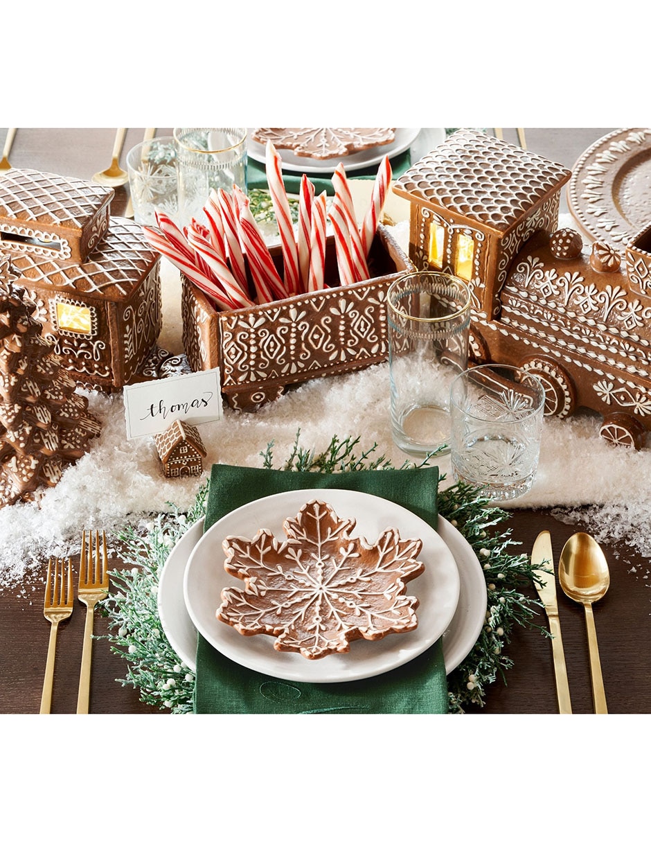Figura decorativa de diferentes diseños Gingerbread de cerámica 3