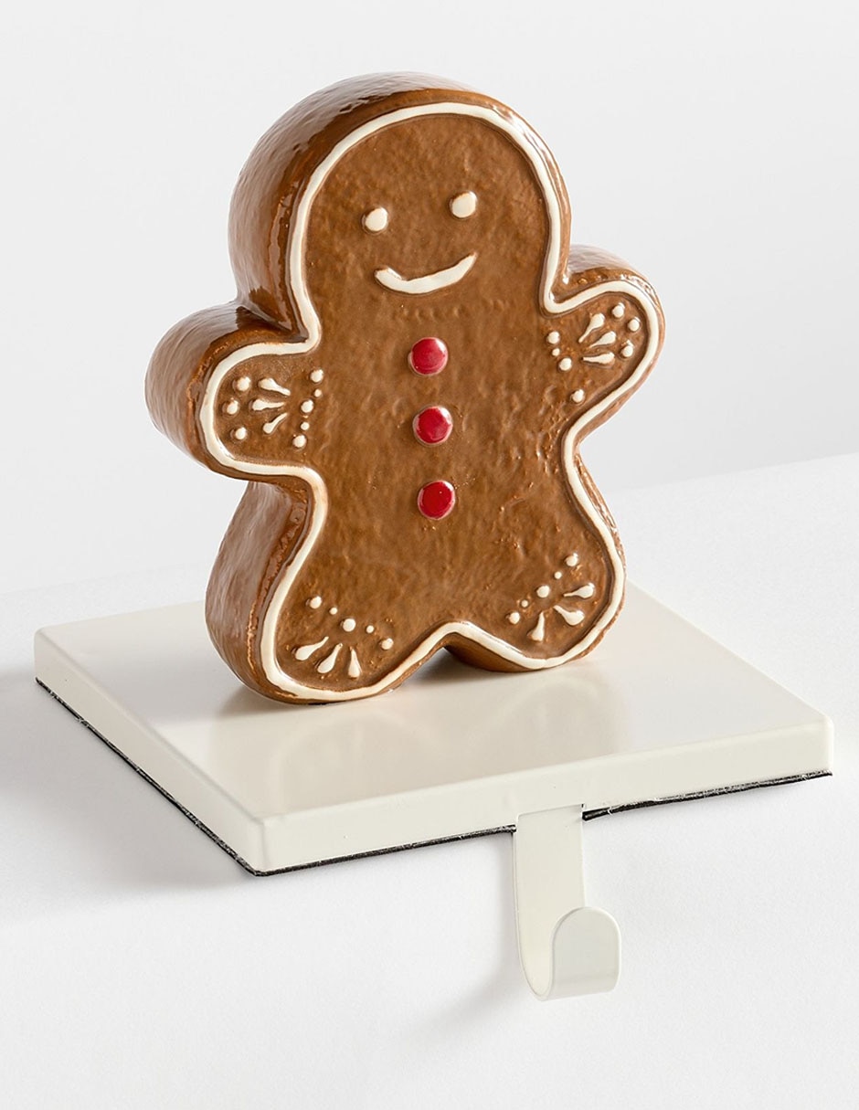 Ornamento navideño forma galleta jengibre