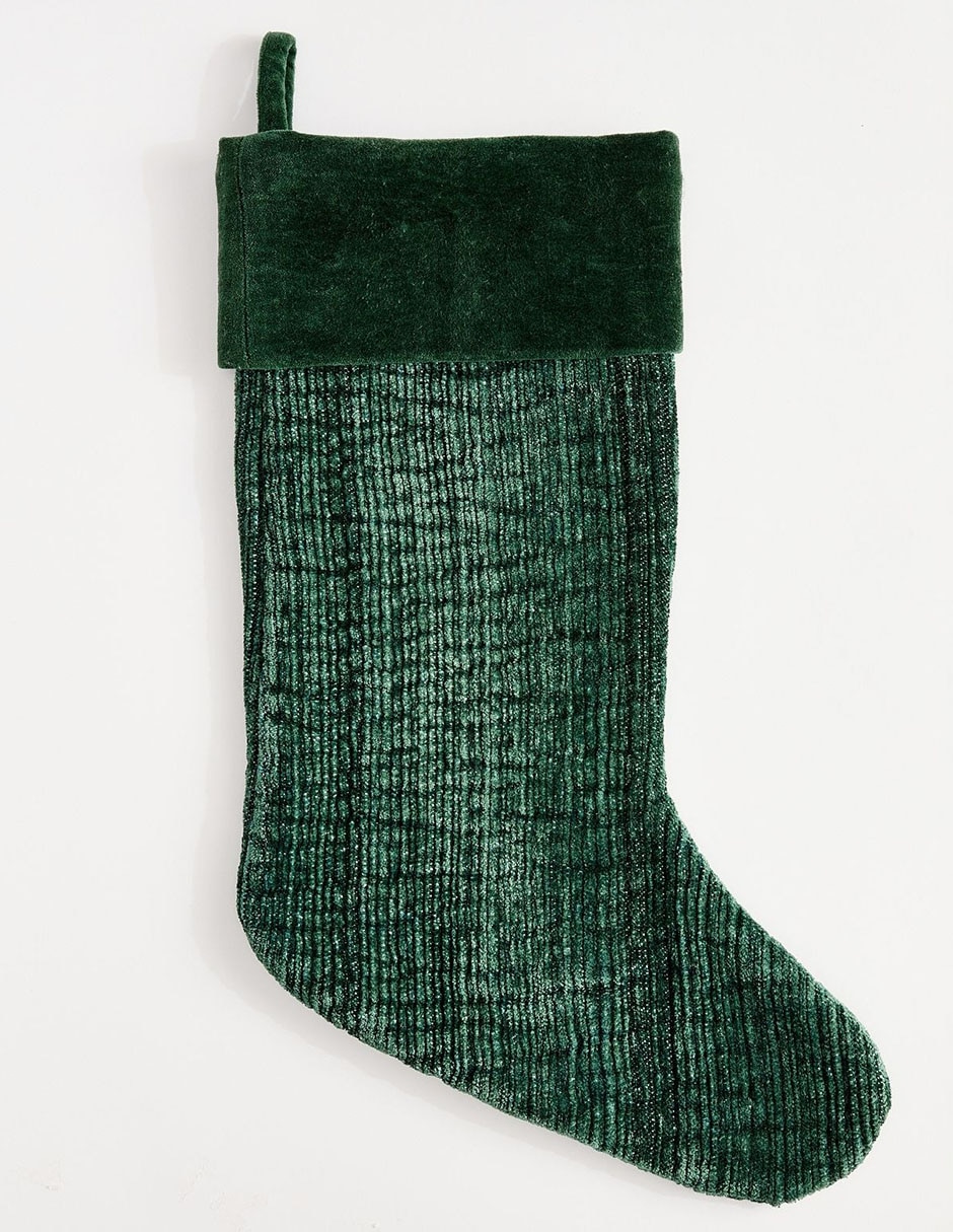 Bota navideña Textured Chenille