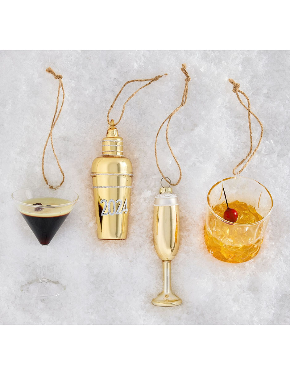 Ornamento navidad Gold Champagne 3