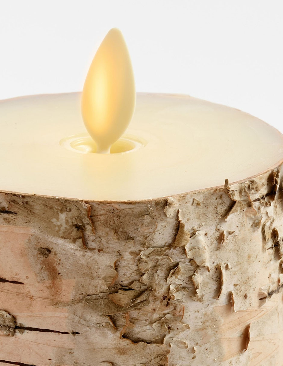 Vela sin flama Flameless Birch 3
