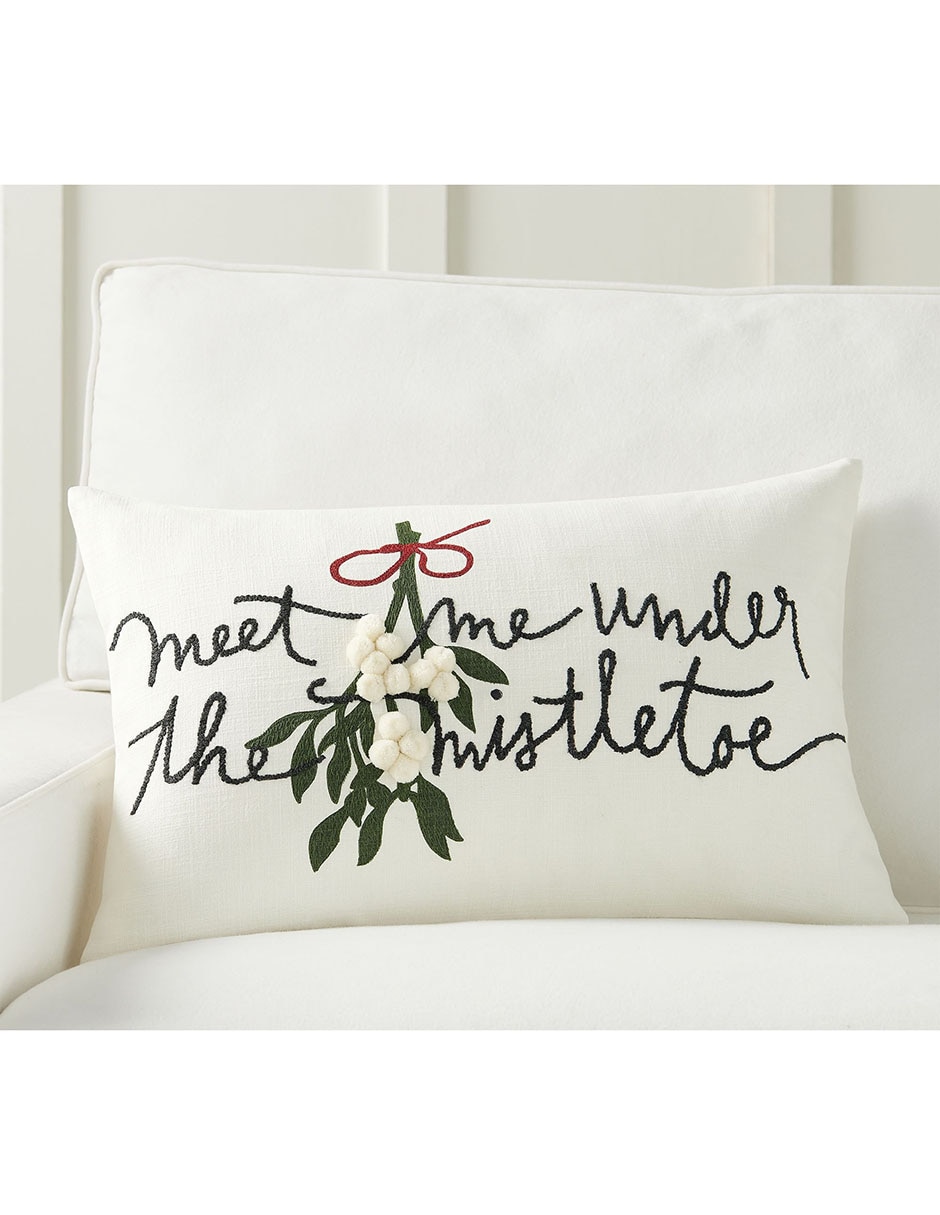 Funda cojín meet me under the mistletoe