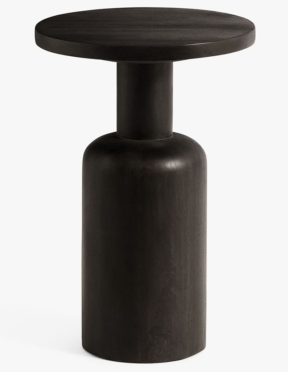 Mesa de acento Larkin de madera 2
