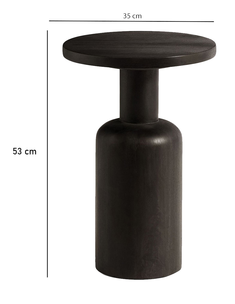 Mesa de acento Larkin de madera 7