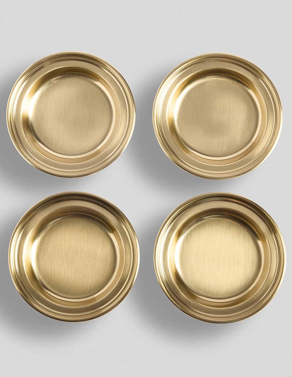 Set de portavasos Harrison de acero inoxidable 4 piezas