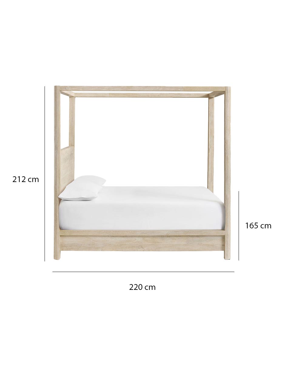 Cama Aptos de madera queen size 6