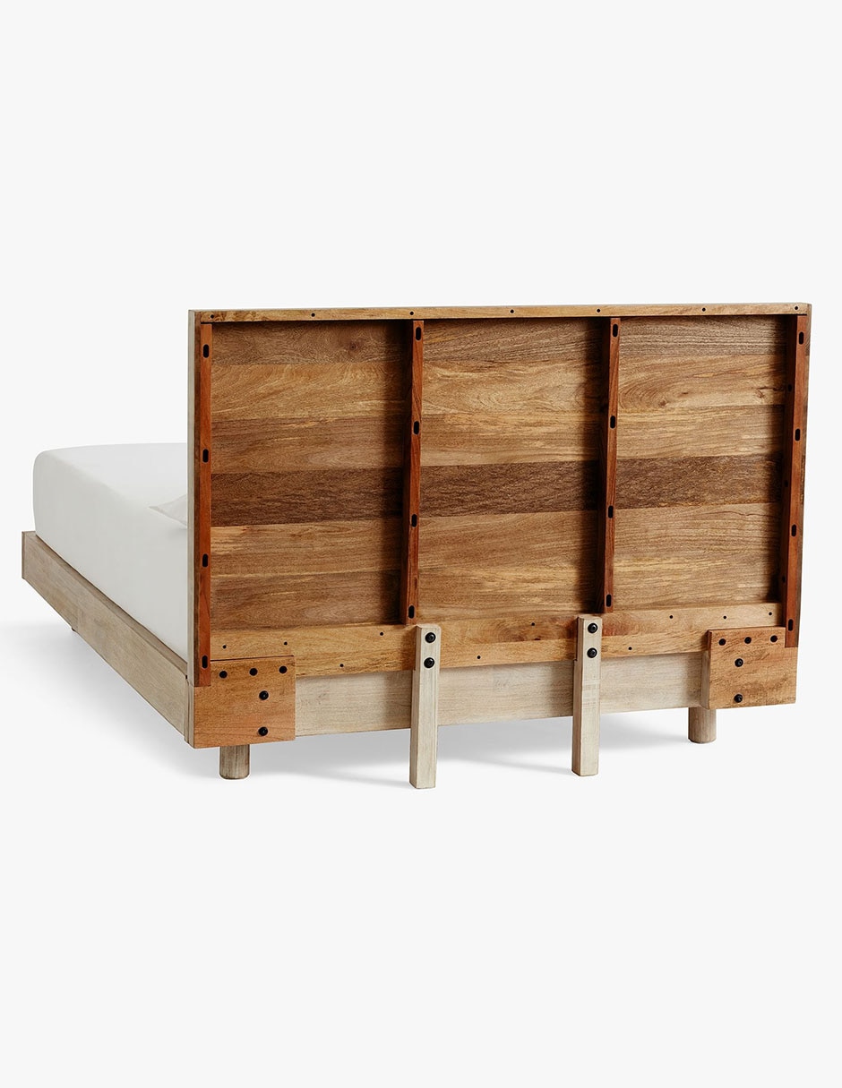 Cama Cayman de madera queen size