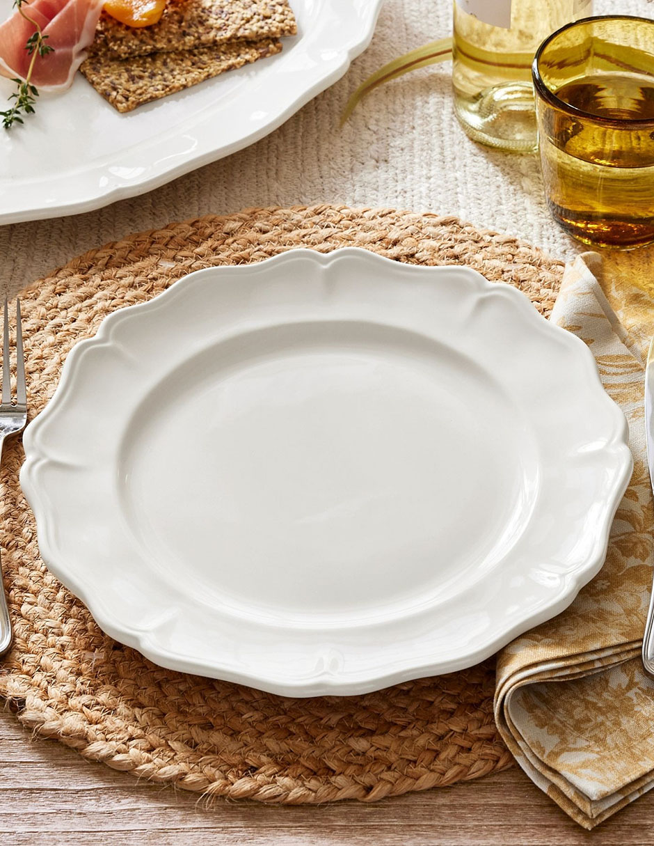 Plato trinche Heirloom de cerámica