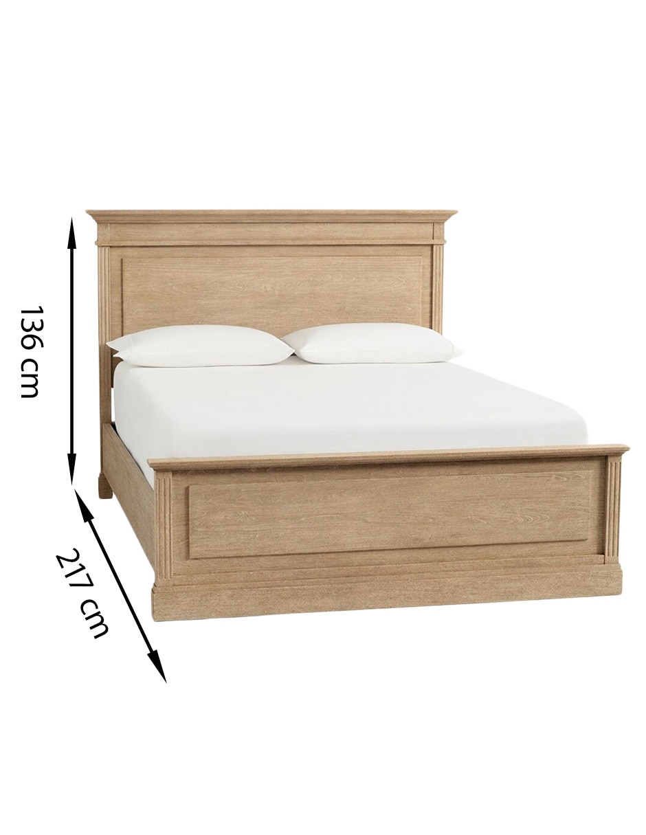 Cama Livingston de madera king size 7